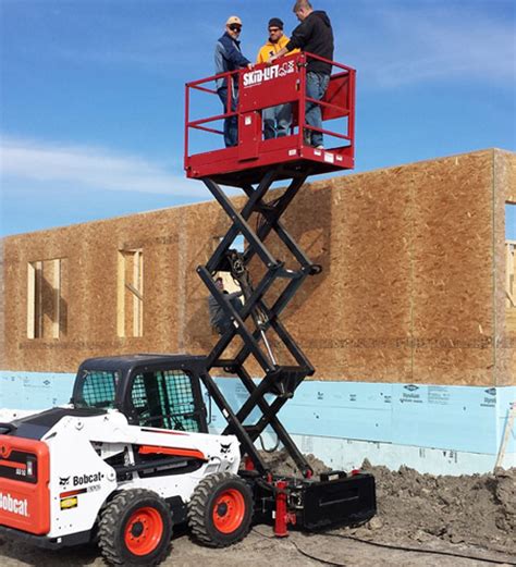 skid lift skid steer|man lift for skid steer.